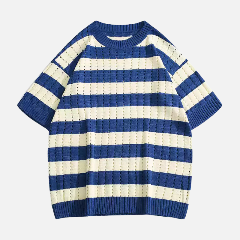 Striped Knit T-Shirt