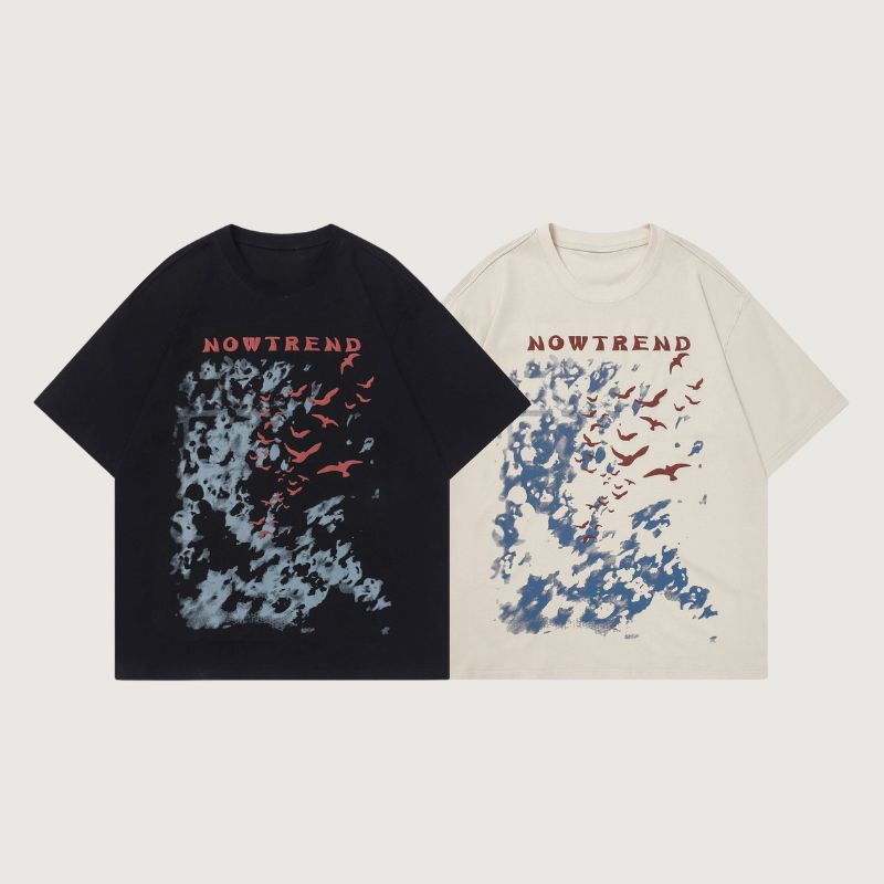 Cotton Graffiti Print T-shirt