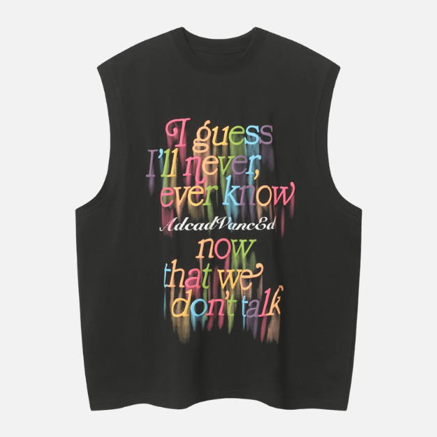 Vintage Colorful Letter Tank