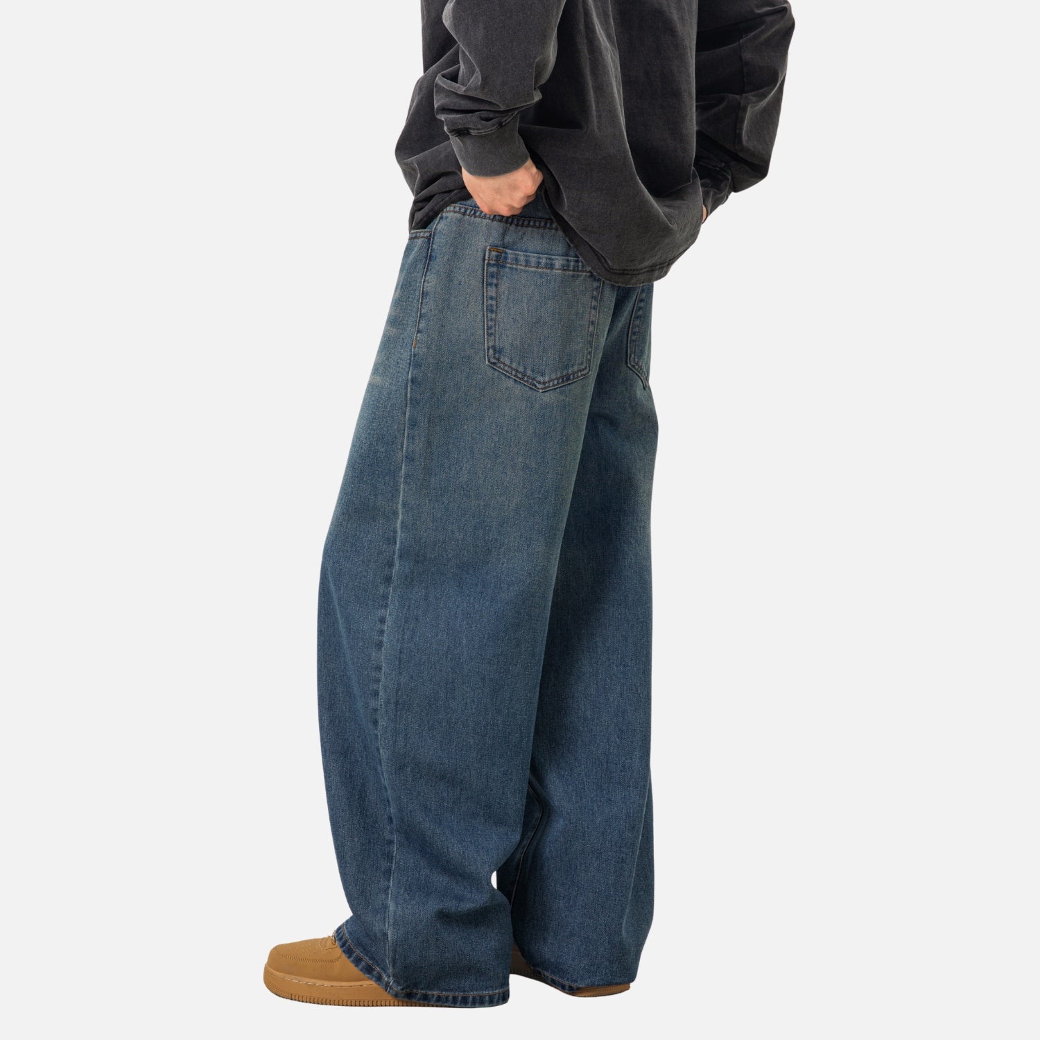 Washed Classic Baggy Jeans
