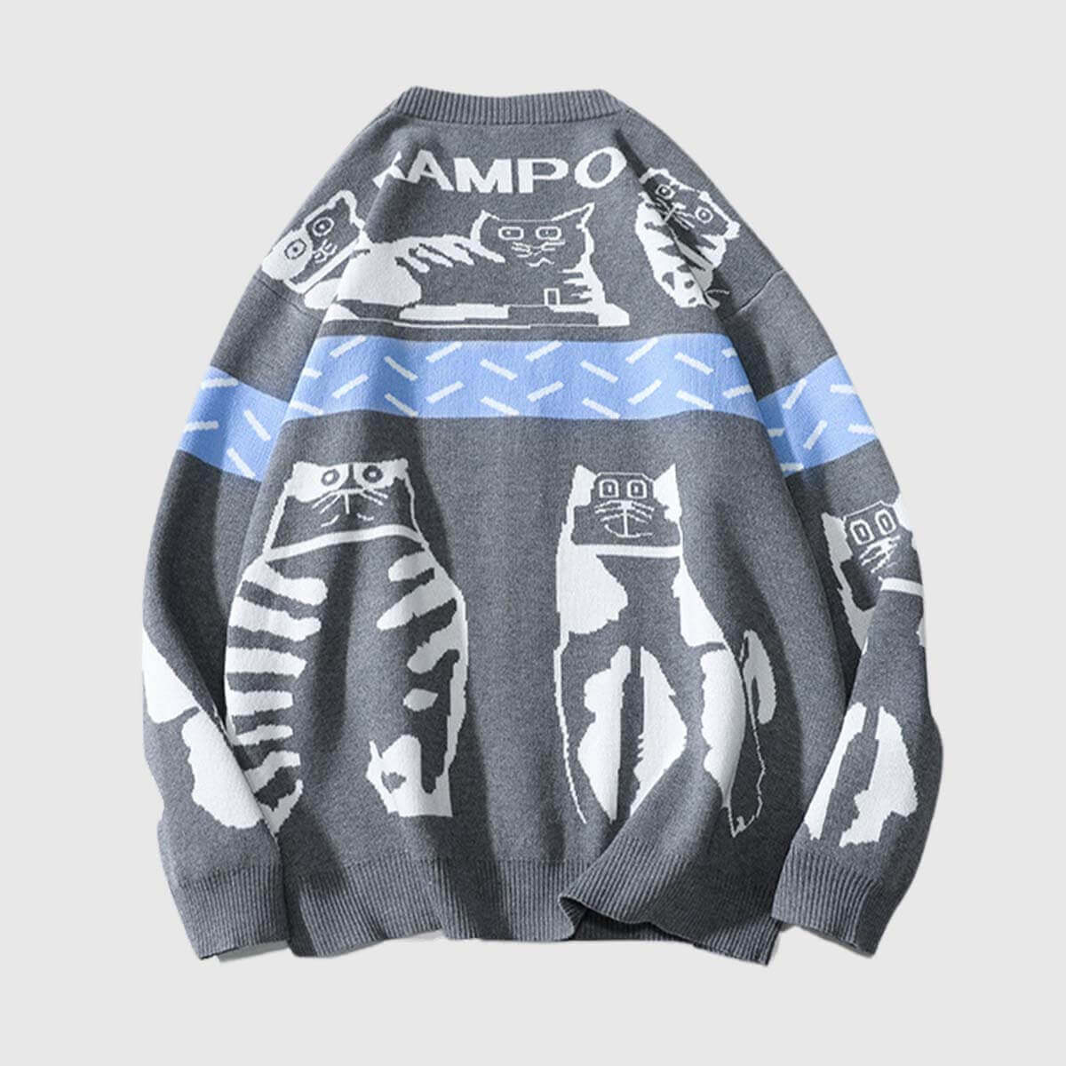Cárdigan con estampado de gato perezoso