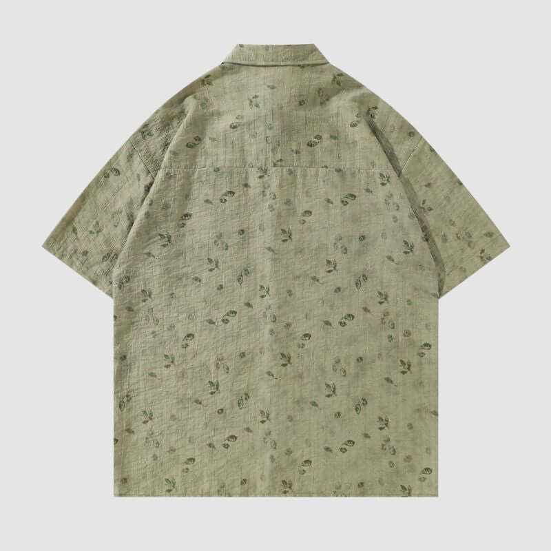 Camisas vintage con estampado floral completo