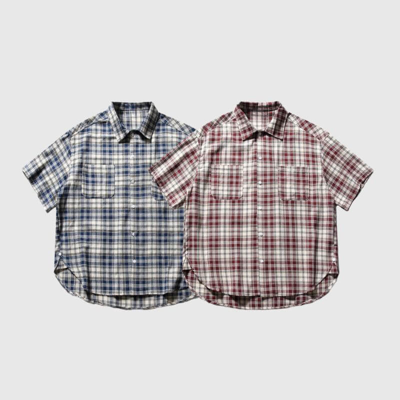 Camisas cargo a cuadros vintage