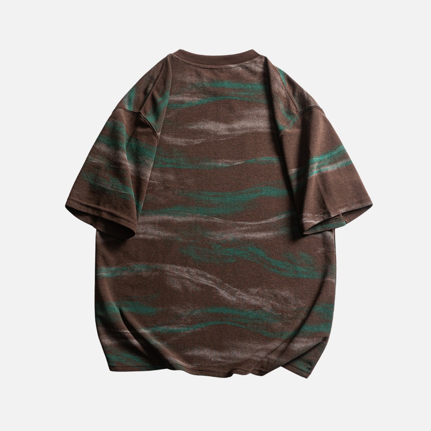 Graphic Colorblock Crewneck Tee