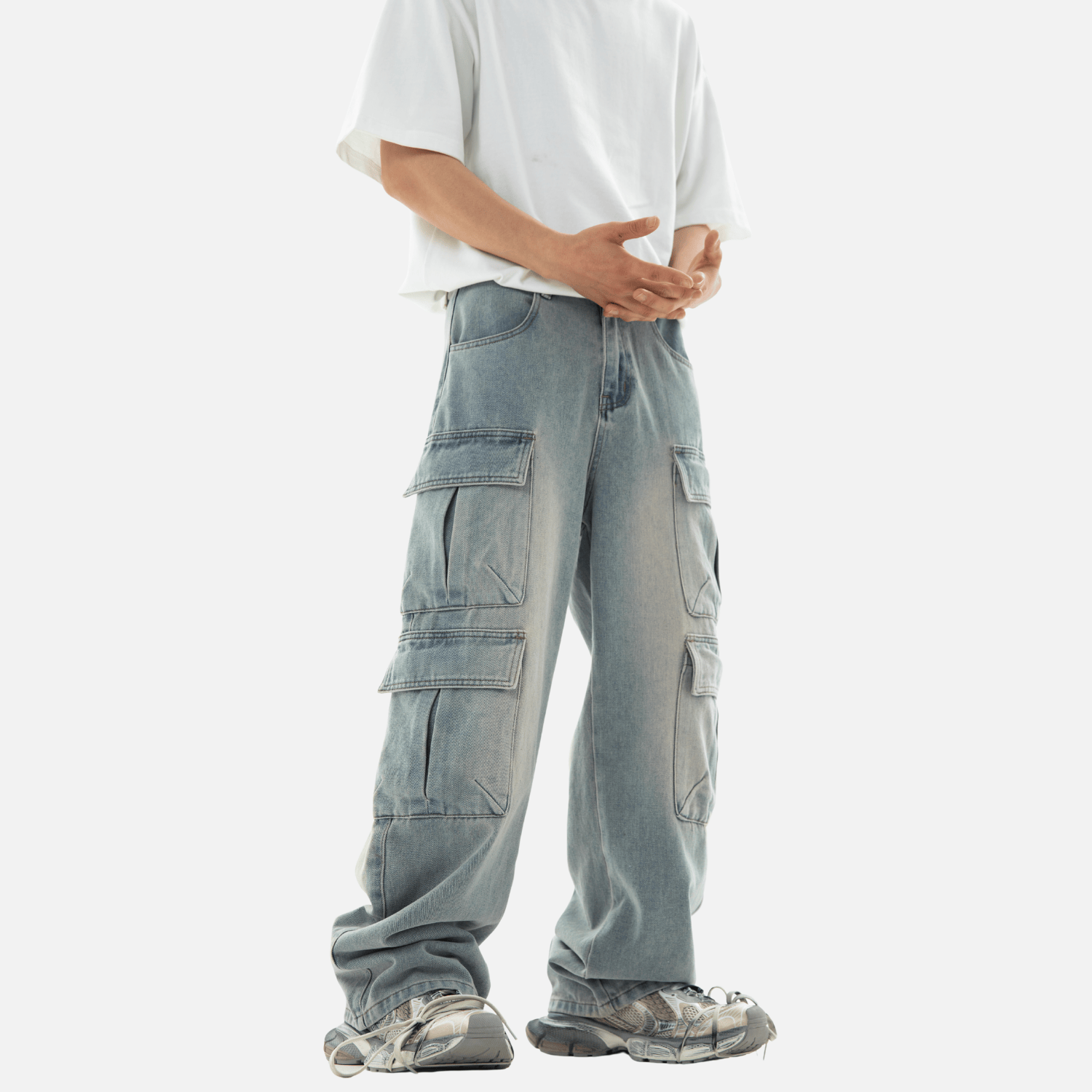 Multi-Pocket Cargo Jean