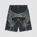Shorts mit Stern-Patch-Stickerei