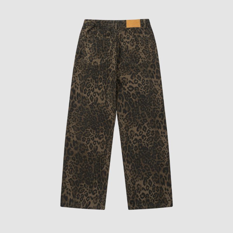 Vaqueros vintage de leopardo