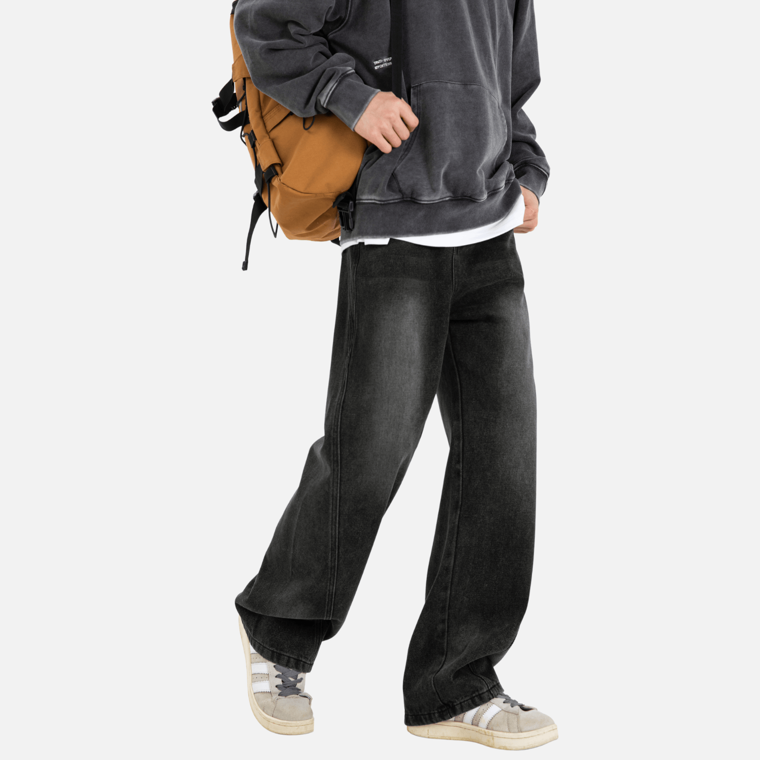 Patchwork Washed Jeans
