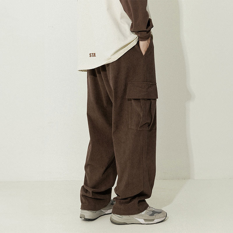 Pantalones holgados vintage de pana japonesa