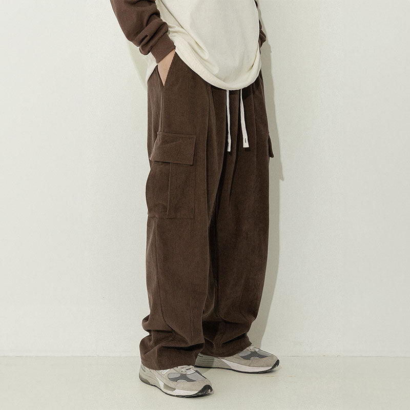 Pantalones holgados vintage de pana japonesa