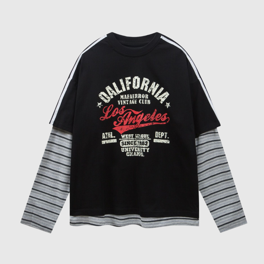 Sudadera con gráfico de California en capas