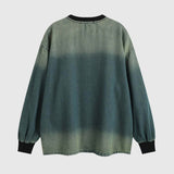 Patchwork Denim Pullover