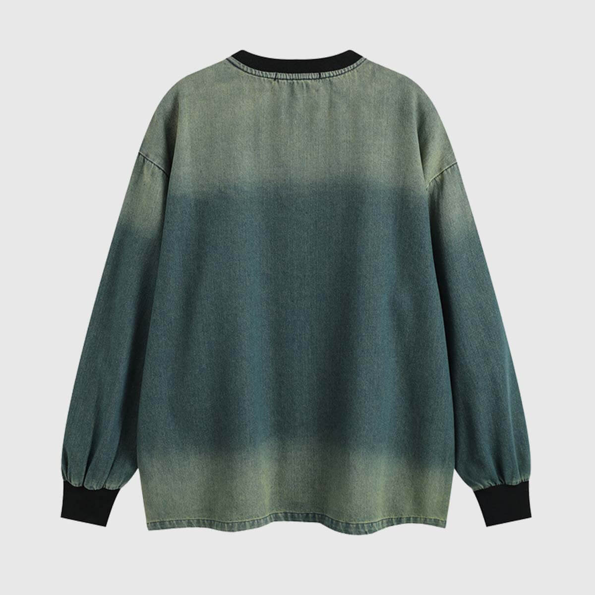 Jersey vaquero de patchwork