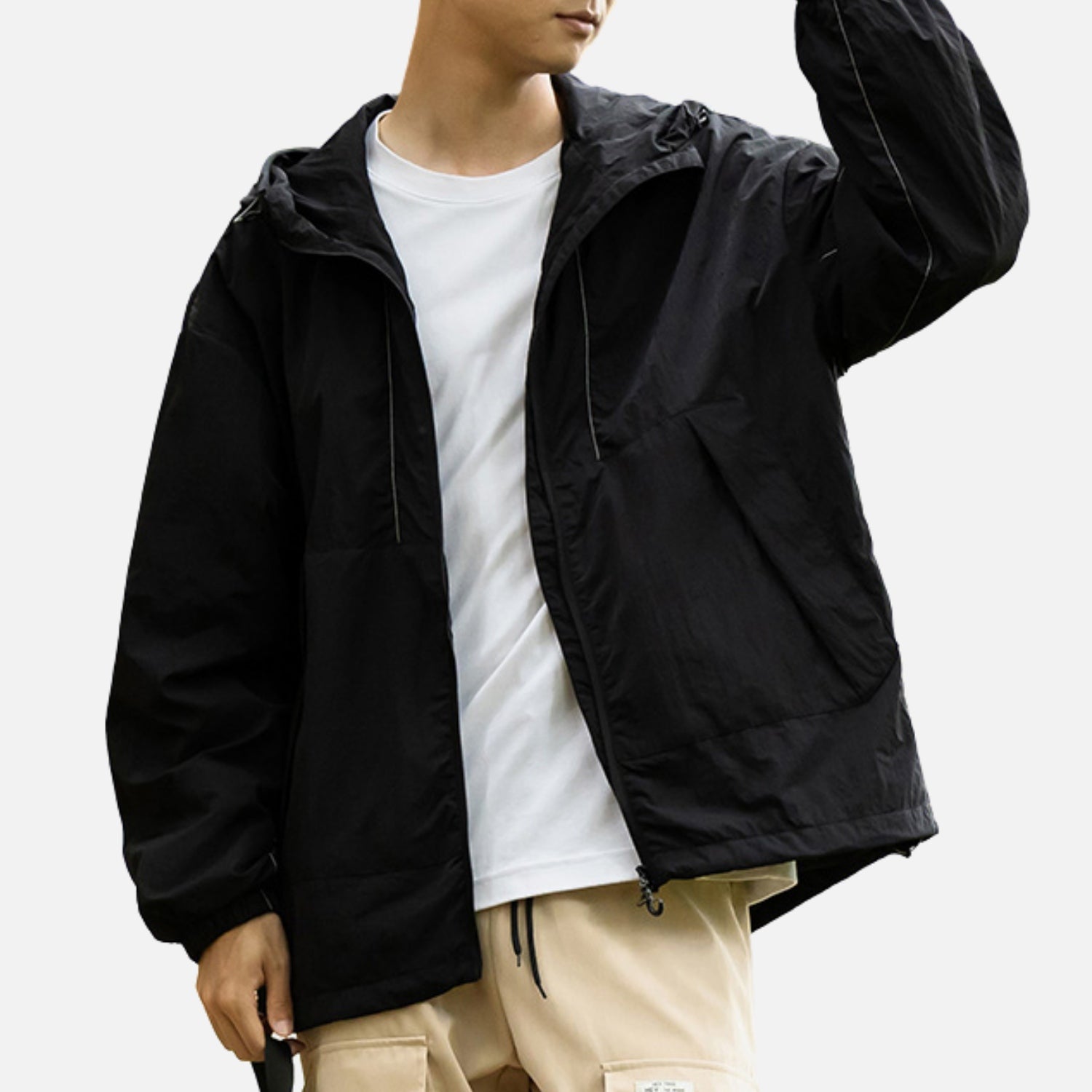 Wasserdichte, leuchtende Windjacke