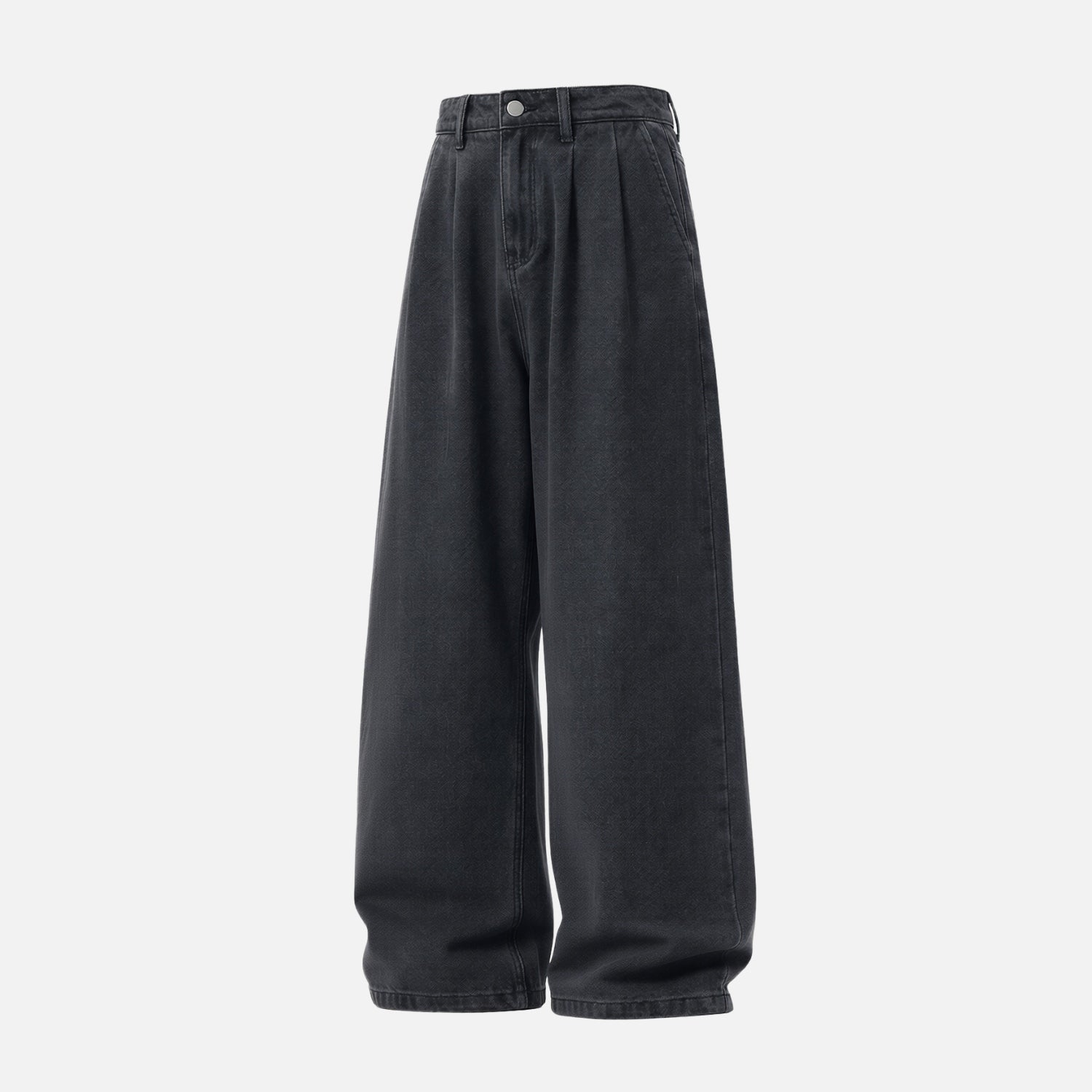 Washed Vintage Pleated Jeans