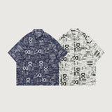 Camiseta con estampado completo de grafiti
