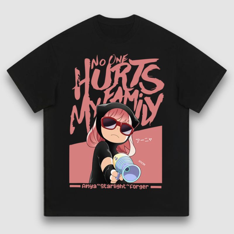Camiseta con estampado de chica de anime