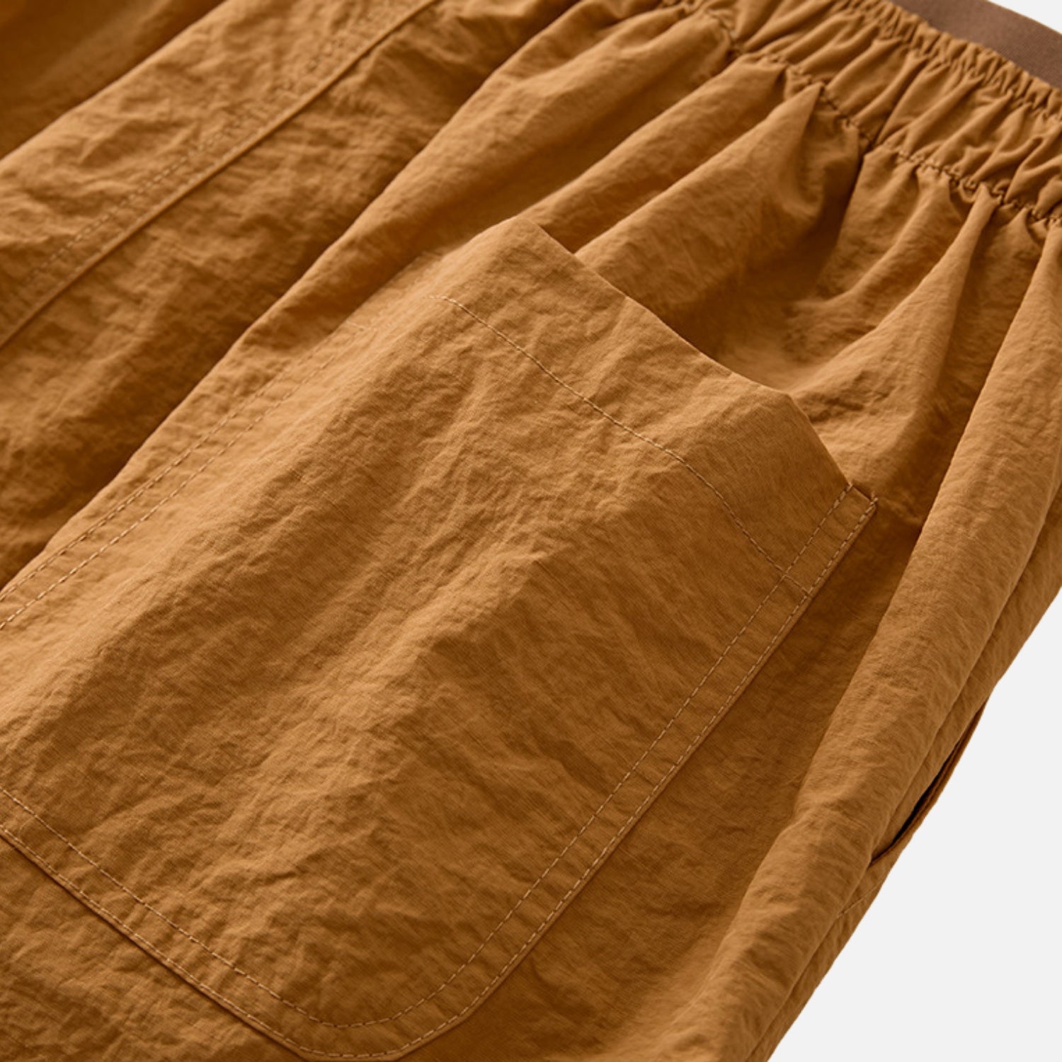 Colorblock Double-Waist Shorts