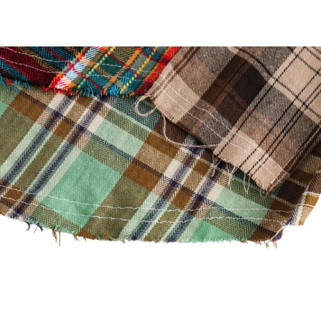 Camisa de patchwork a cuadros irregulares