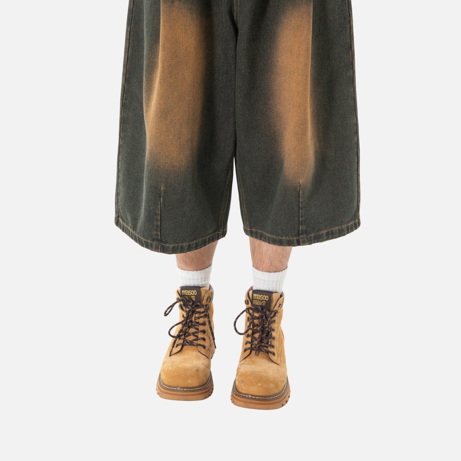 Bermudas de mezclilla vintage lavada