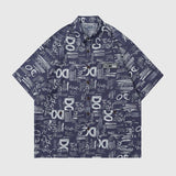 Camiseta con estampado completo de grafiti