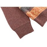 Irregular Color Contrast Stripe Pullover