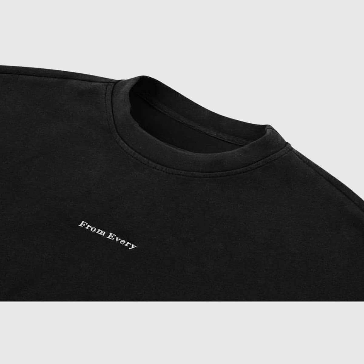 Zweilagiges Sweatshirt mit Rundhalsausschnitt