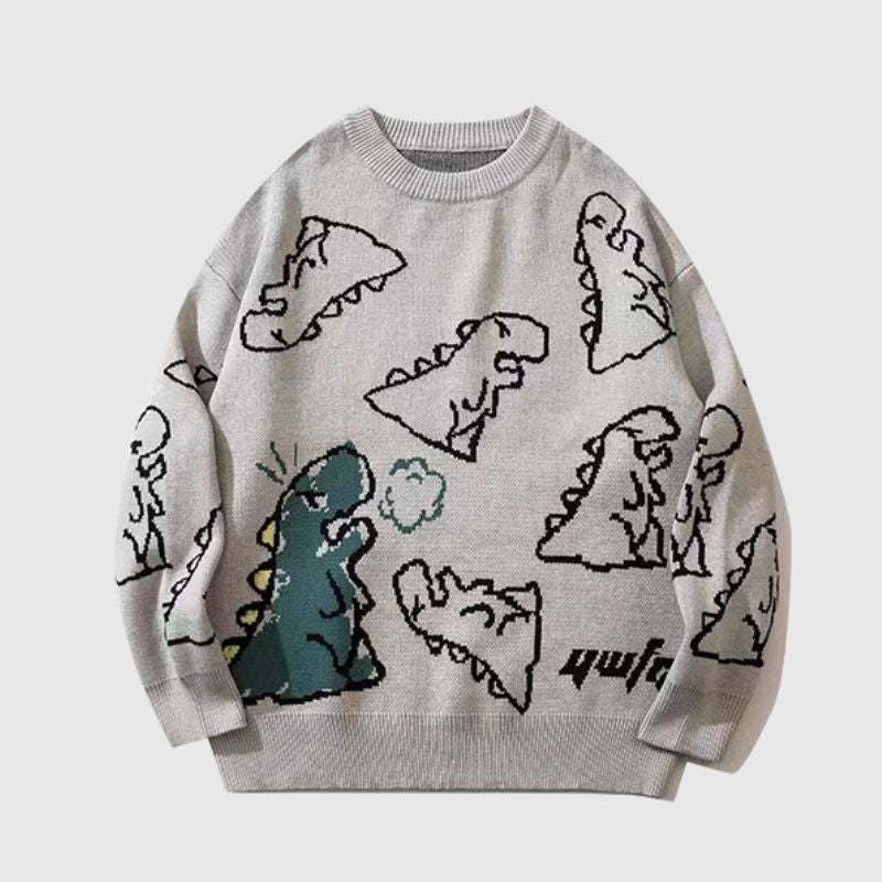 Suéter estampado de dinosaurios