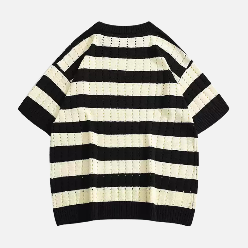 Striped Knit T-Shirt