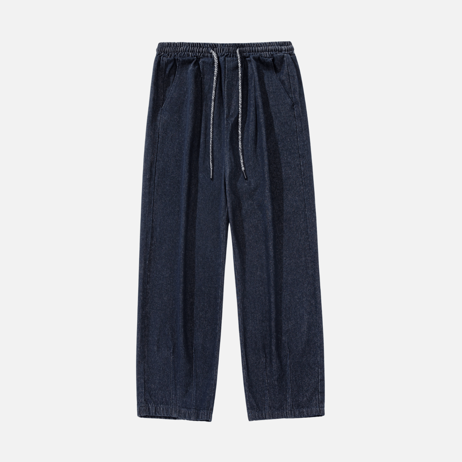 Pleated Hem Jeans