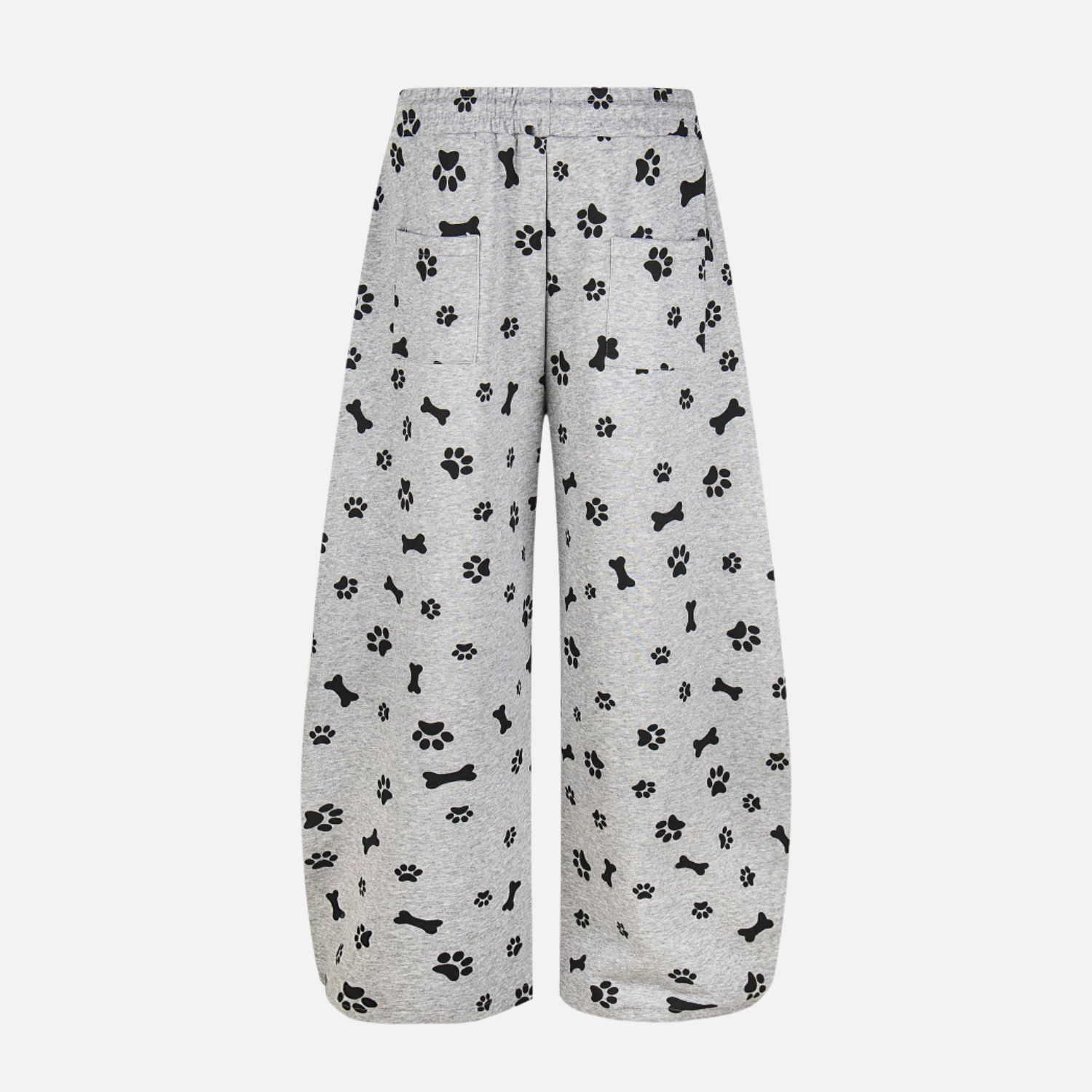 Allover Dog Print Baggy Pants