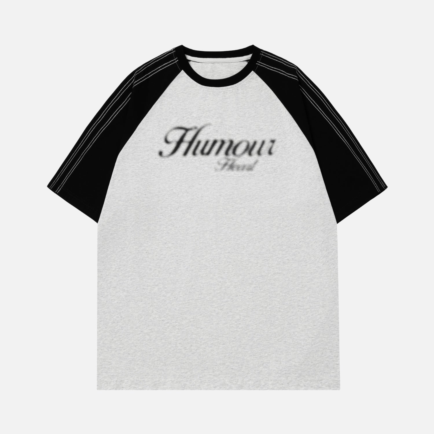 Contrast-Stitch Raglan Tee