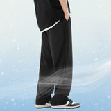 Pantalones casuales de seda de hielo