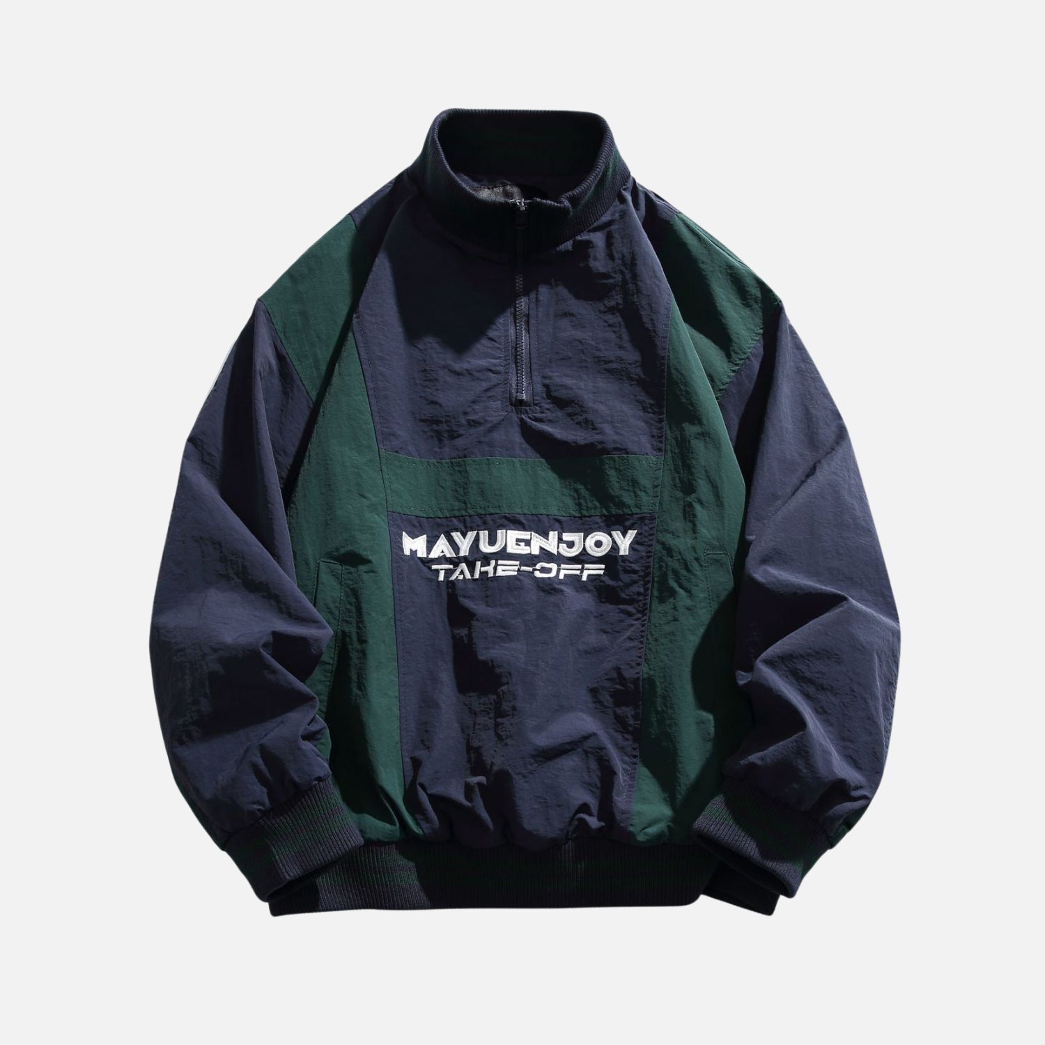 Vintage Colorblock Half-Zip Sweatshirt