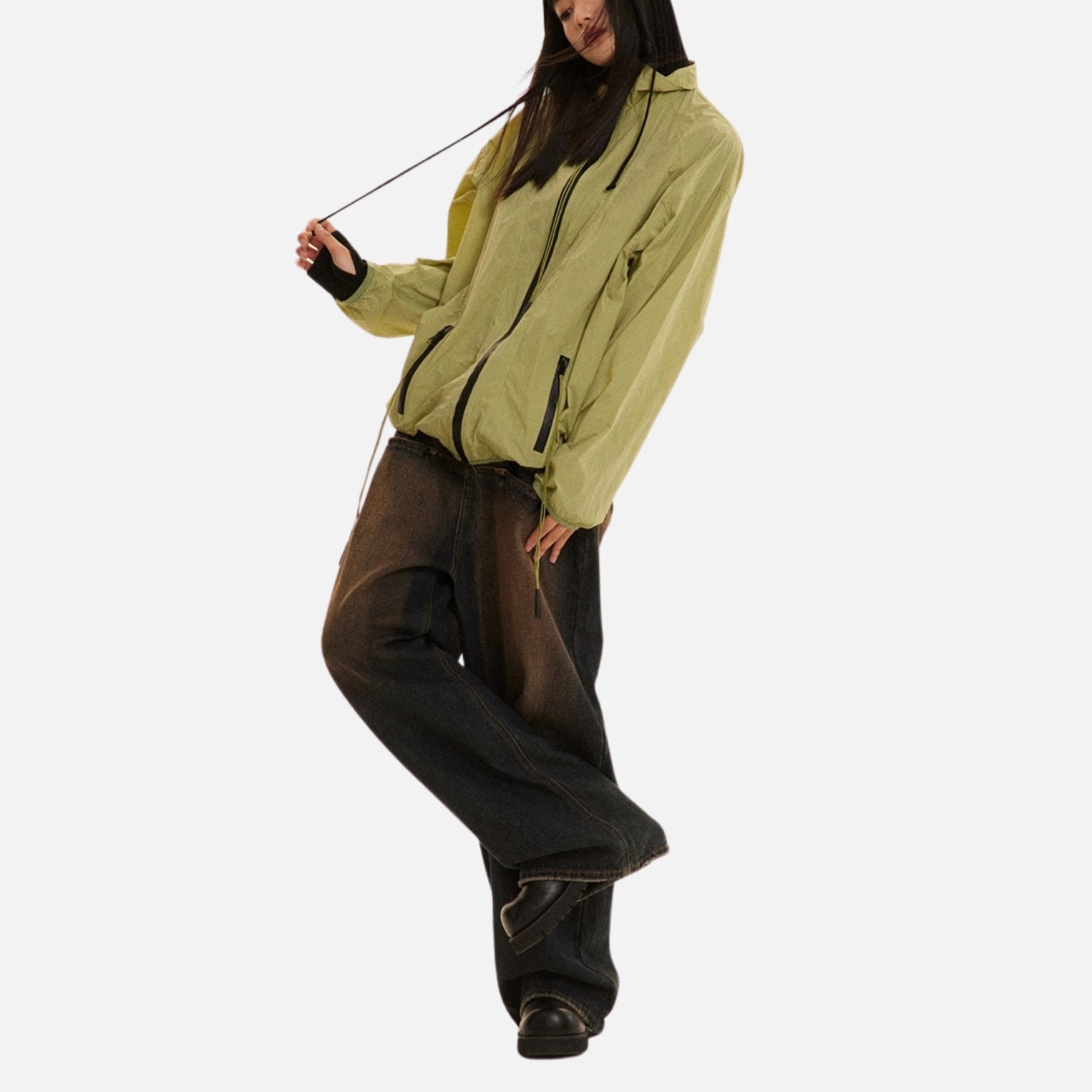 Vintage Athletic Stand-Collar Jacket