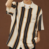 Camisa de diseño de rayas vintage