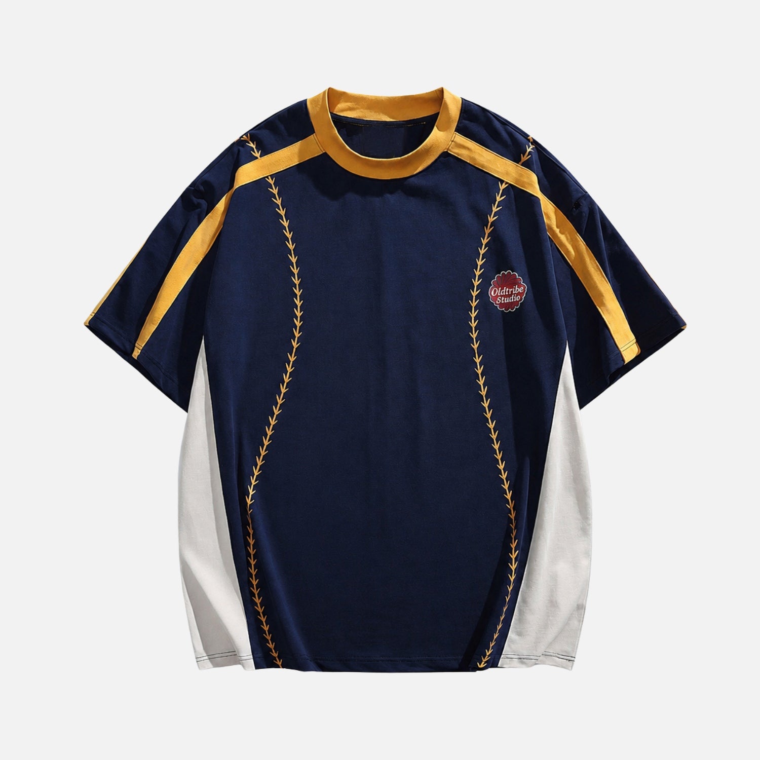 Colorblock "Baseball" Cotton Tee