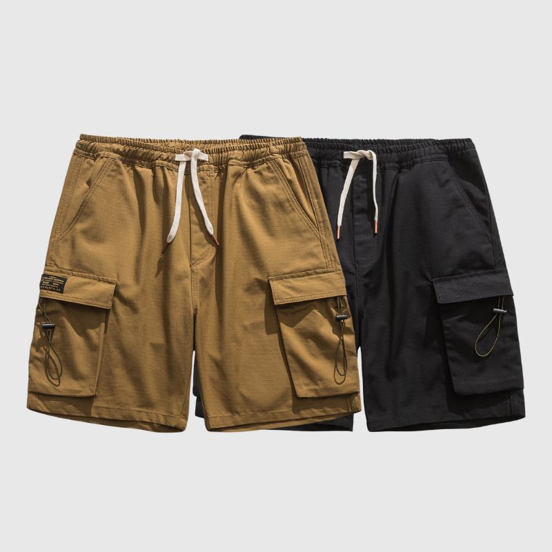 Casual Solid Cotton Shorts