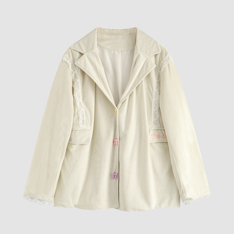 Lace Trim Blazer