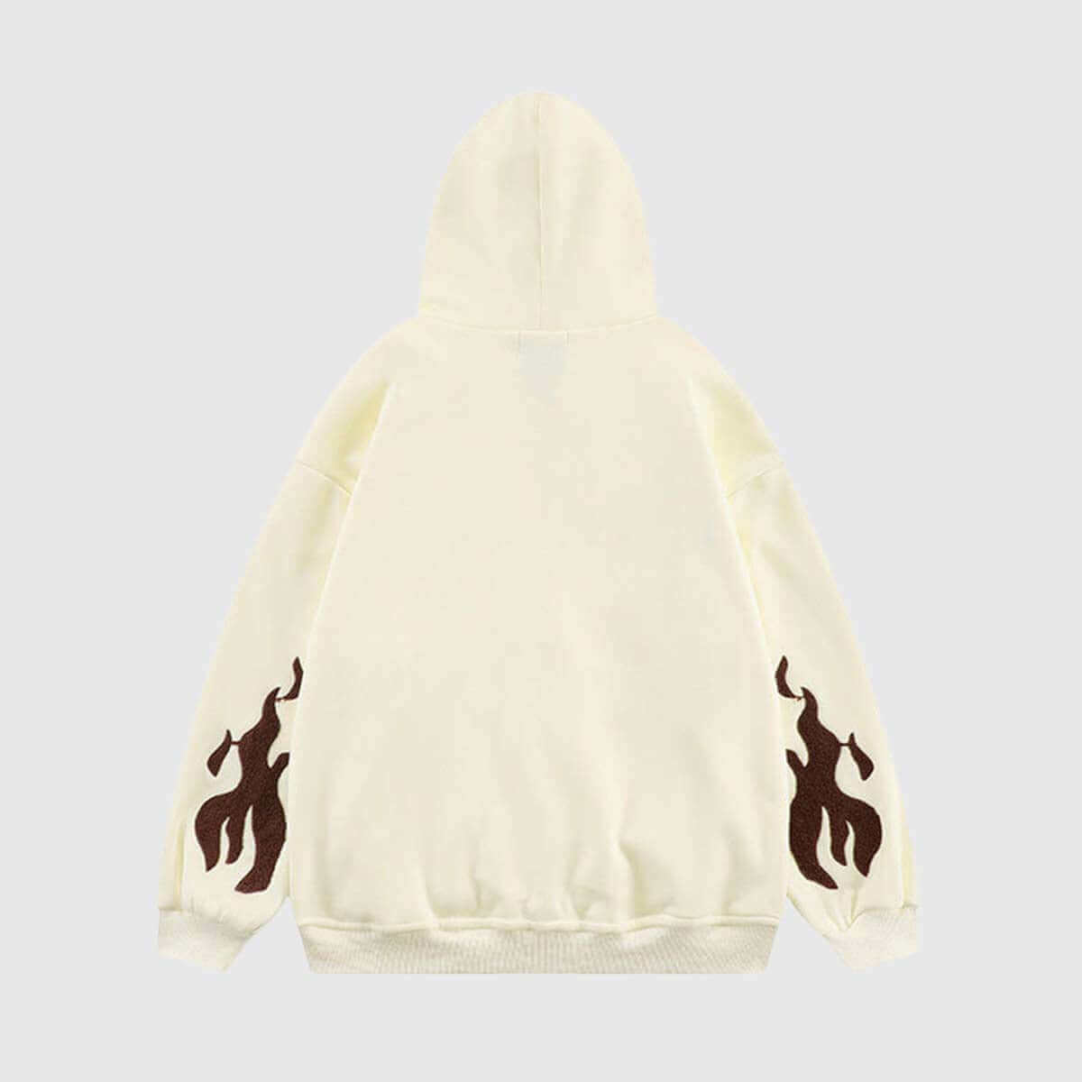 Oversize-Hoodie mit Kreuzstickerei