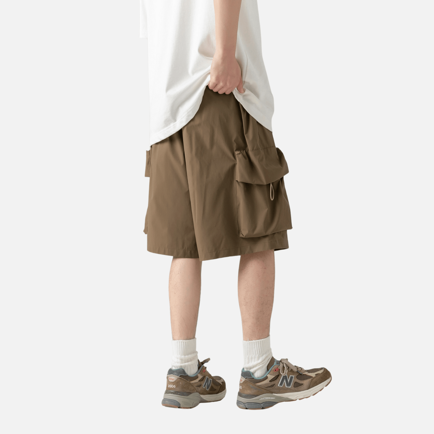 Pantalones cortos cargo con bolsillos grandes