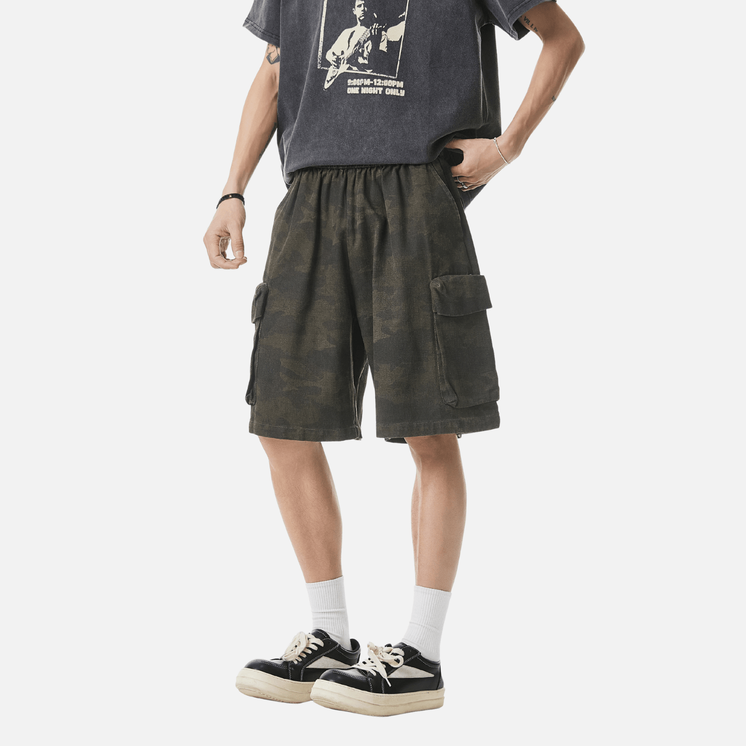 Vintage Camo Cargo Shorts