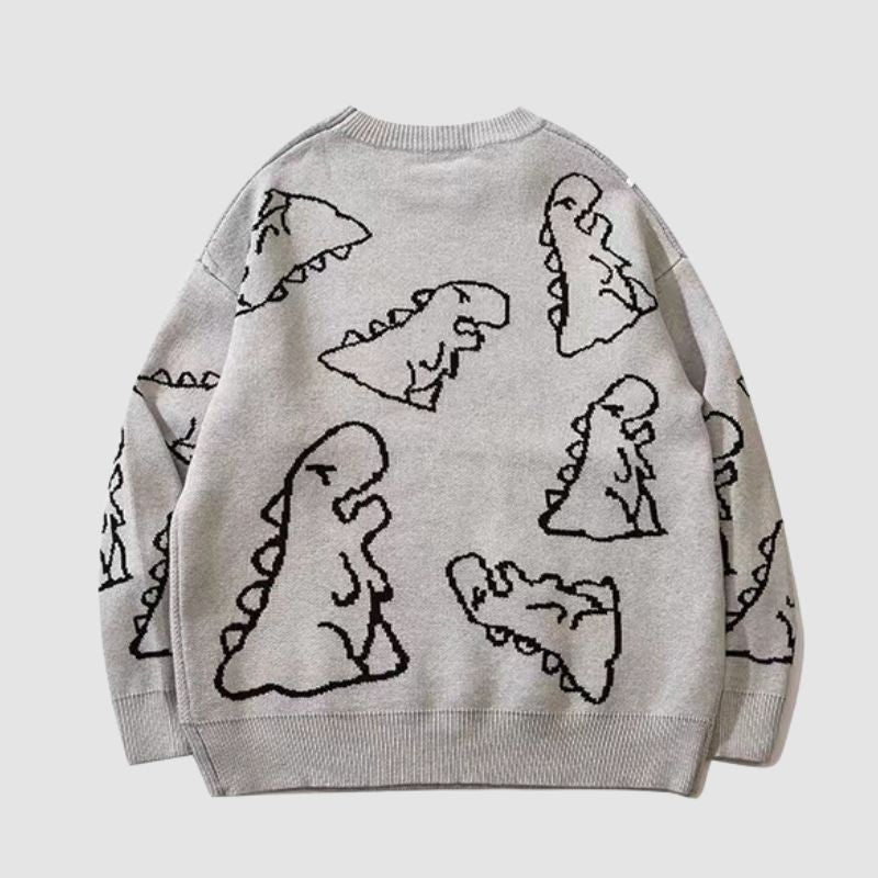 Suéter estampado de dinosaurios