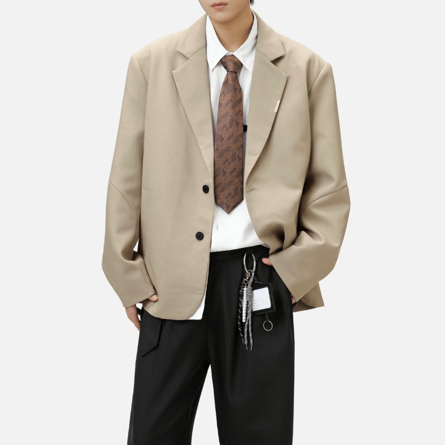 Patchwork Design Retro Blazer
