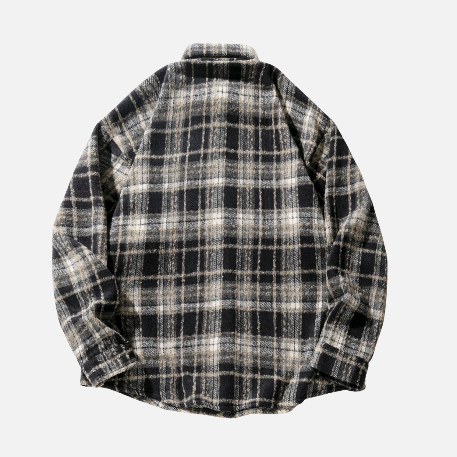 Vintage Plaid Long-Sleeve Shirt