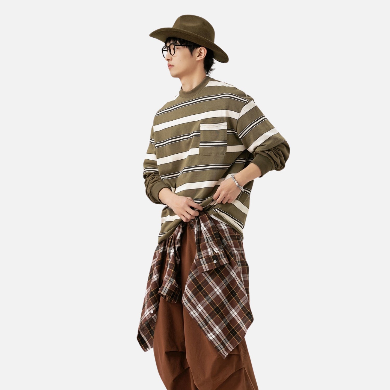 Sudadera Cityboy de rayas de dos capas