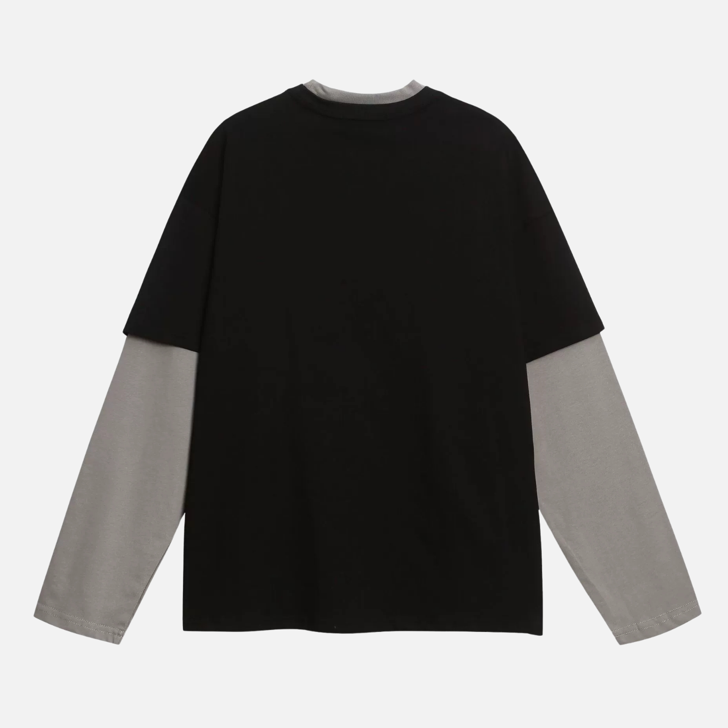 Colorblock Varsity Layered Sweatshirt