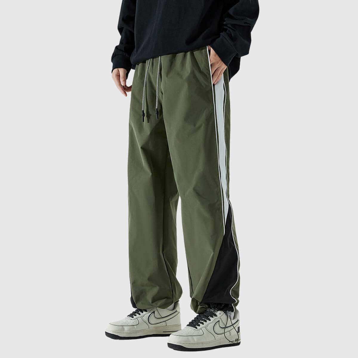 Pantalones deportivos casuales con bloques de color para unisex
