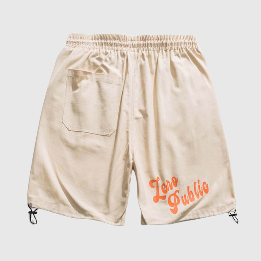 Sommershorts aus Baumwolle mit Grafik