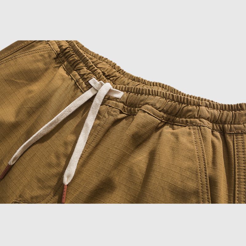 Casual Solid Cotton Shorts